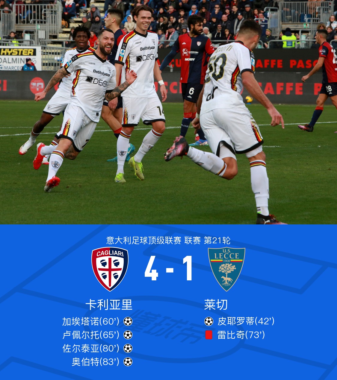 卡利亚里主场逼平强敌，困境略有缓解的简单介绍